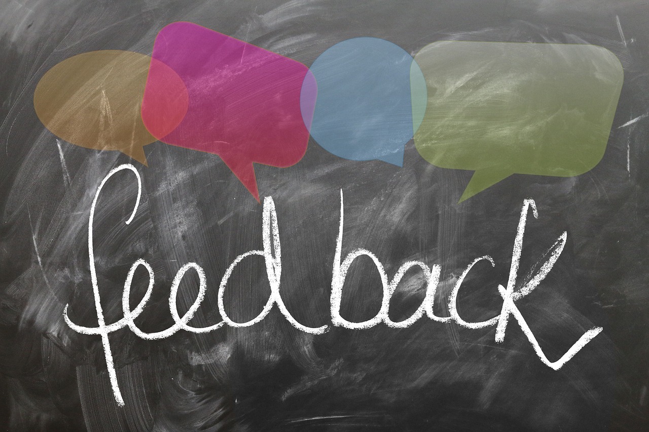 quadro escrito feedback